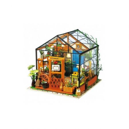 Puzzle 3D din lemn Floraria Cathy Rolife