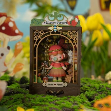 Puzzle 3D Mini Casuta de papusi dulciurile padurii diy Rolife, +14 ani, 37 piese, Robotime 555959