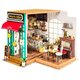 Puzzle 3D Mini casuta de papusi Cafeneaua lui Simon, 203 piese, Robotime 556022
