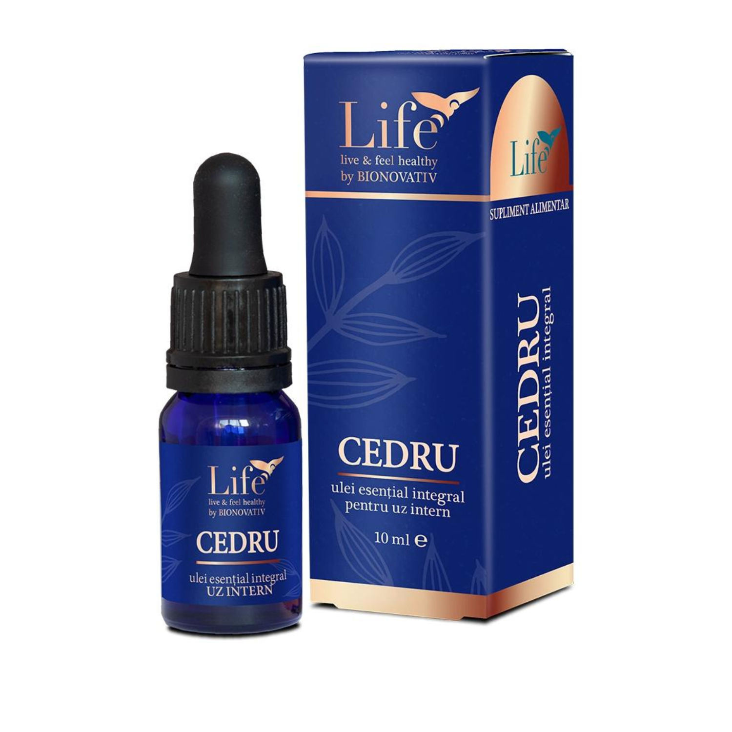 Ulei esential integral de cedru Life, 10 ml, Bionovativ