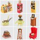 Puzzle 3D minicasuta de papusi Biroul lui Sam, 221 piese, Robotime 556071