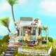 Puzzle 3D Minicasuta Floraria de Dulcuri si Ceai, 84 piese, Robotime 556084