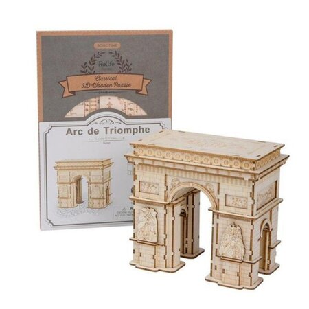 Puzzle 3D din lemn Arc de Triumf, 118 piese, Robotime 556122