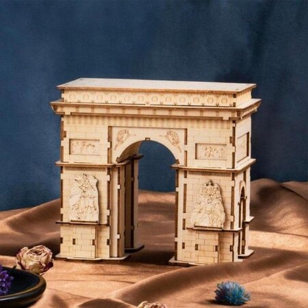 Puzzle 3D din lemn Arc de Triumf, 118 piese, Robotime 556124