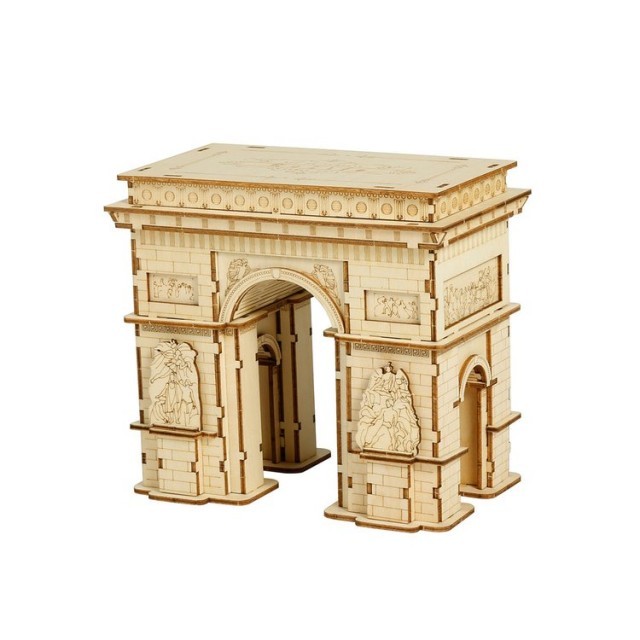 Puzzle 3D din lemn Arc de Triumf, 118 piese, Robotime