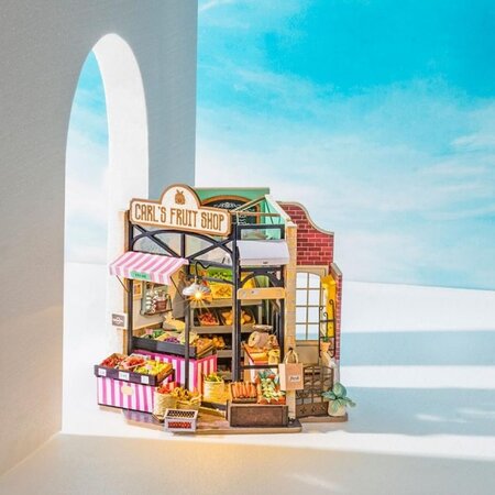 Puzzle 3D Magazinul de fructe al lui Carl, 14 ani+, 206 piese, Robotime 556131