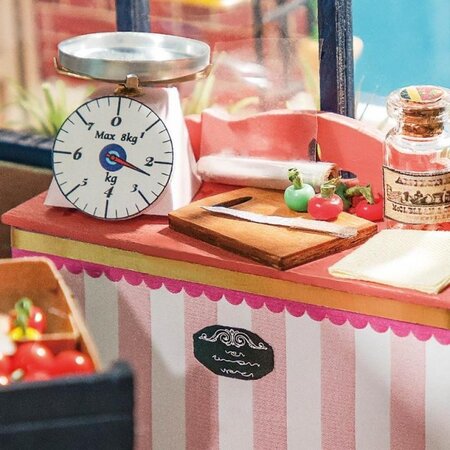Puzzle 3D Magazinul de fructe al lui Carl, 14 ani+, 206 piese, Robotime 556129