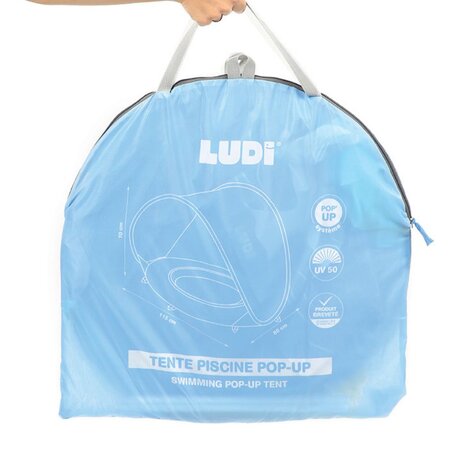 Piscina gonflabila cu parasolar cu protectie UV, +10 luni, Ludi 556245
