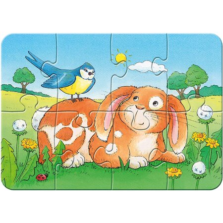 Primul meu puzzle cu animale, +2 ani, 2/4/6/8 piese, Ravensburger 556299