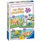 Primul meu puzzle cu animale, +2 ani, 2/4/6/8 piese, Ravensburger 556300