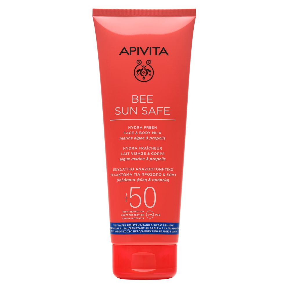 Lapte protectie solara corp si ten SPF50 Bee Sun Safe, 200 ml, Apivita