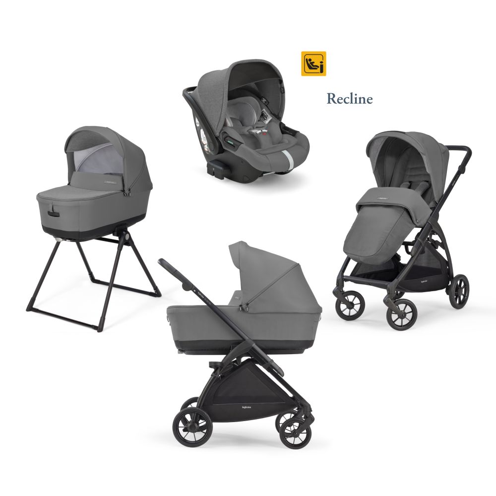 Sistem 3 in 1 Electa Quattro Darwin, Chelsea Grey, Inglesina