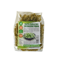 Paste fusilli din mazare verde Bio fara gluten, 250 g, Sarchio
