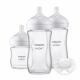 Set biberoane din sticla Philips Avent Natural Response, pentru nou-nascuti, SCD878/11, Philips 556356