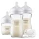 Set biberoane din sticla Philips Avent Natural Response, pentru nou-nascuti, SCD878/11, Philips 723787