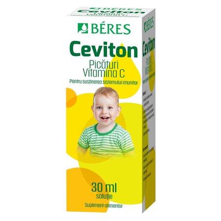 Vitamina C picaturi, Ceviton, 30 ml, Beres 730830