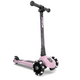 Trotineta pliabila cu roti luminoase pentru copii Highwaykick 3, Rose, 3-6 ani, Scoot and Ride 556377