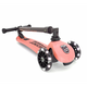 Trotineta pliabila cu roti luminoase pentru copii Highwaykick 3, Peach, 3-6 ani, Scoot and Ride 556407