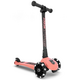 Trotineta pliabila cu roti luminoase pentru copii Highwaykick 3, Peach, 3-6 ani, Scoot and Ride 556405