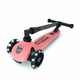Trotineta pliabila cu roti luminoase pentru copii Highwaykick 3, Peach, 3-6 ani, Scoot and Ride 556406
