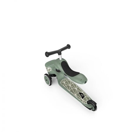 Trotineta 2 in 1 transformabila pentru copii Highwaykick 1, Greenlines, 1-5 ani, Scoot and Ride 556449