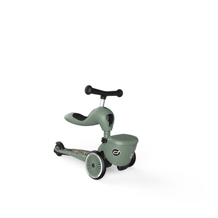 Trotineta 2 in 1 transformabila pentru copii Highwaykick 1, Greenlines, 1-5 ani, Scoot and Ride 556455