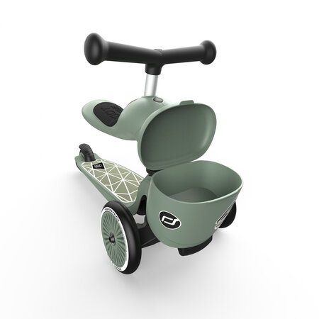 Trotineta 2 in 1 transformabila pentru copii Highwaykick 1, Greenlines, 1-5 ani, Scoot and Ride 556446