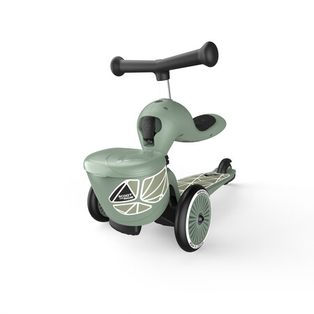 Trotineta 2 in 1 transformabila pentru copii Highwaykick 1, Greenlines, 1-5 ani, Scoot and Ride 556448