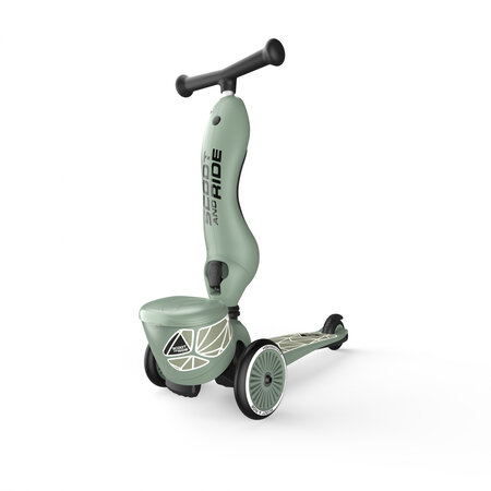 Trotineta 2 in 1 transformabila pentru copii Highwaykick 1, Greenlines, 1-5 ani, Scoot and Ride 556438