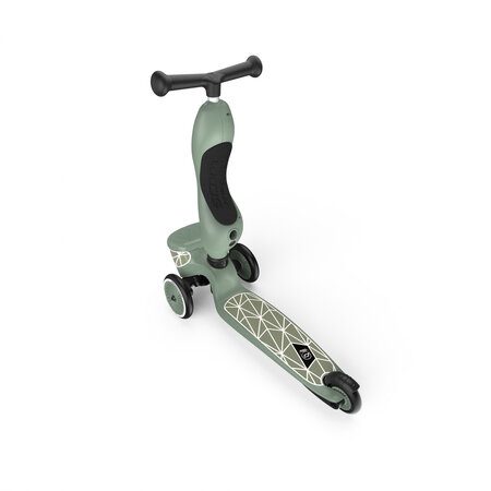 Trotineta 2 in 1 transformabila pentru copii Highwaykick 1, Greenlines, 1-5 ani, Scoot and Ride 556441