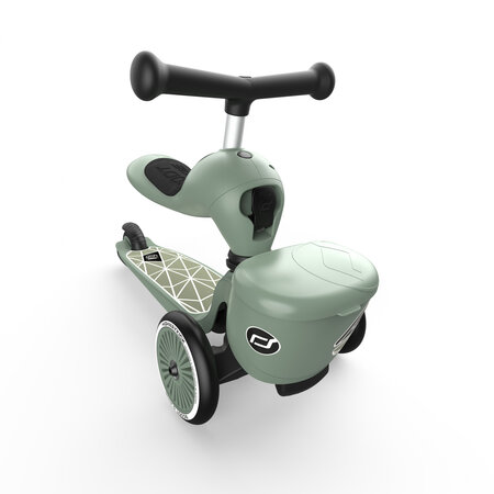 Trotineta 2 in 1 transformabila pentru copii Highwaykick 1, Greenlines, 1-5 ani, Scoot and Ride 556456