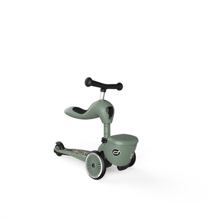 Trotineta 2 in 1 transformabila pentru copii Highwaykick 1, Greenlines, 1-5 ani, Scoot and Ride 556454