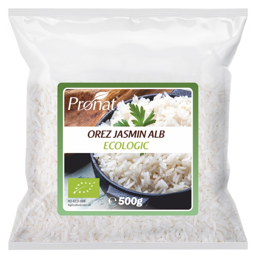 Orez Jasmin Alb Bio, 500 g, Pronat