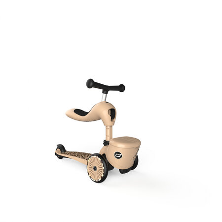 Trotineta 2 in 1 transformabila pentru copii Highwaykick 1, Leopard, 1-5ani, Scoot and Ride 556493