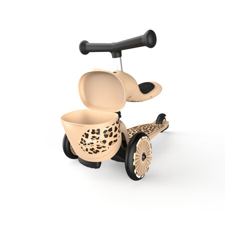 Trotineta 2 in 1 transformabila pentru copii Highwaykick 1, Leopard, 1-5ani, Scoot and Ride 556485