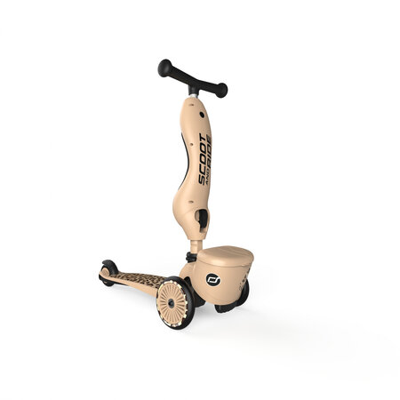Trotineta 2 in 1 transformabila pentru copii Highwaykick 1, Leopard, 1-5ani, Scoot and Ride 556482
