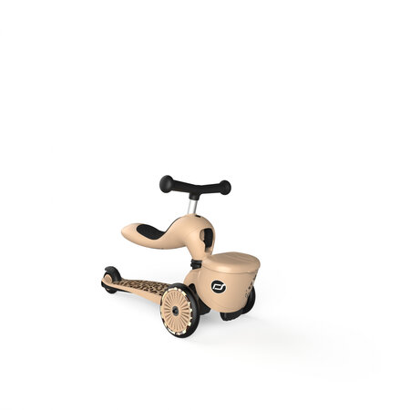 Trotineta 2 in 1 transformabila pentru copii Highwaykick 1, Leopard, 1-5ani, Scoot and Ride 556494