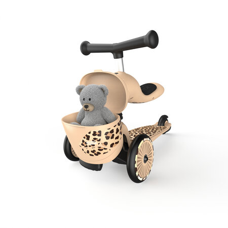 Trotineta 2 in 1 transformabila pentru copii Highwaykick 1, Leopard, 1-5ani, Scoot and Ride 556484