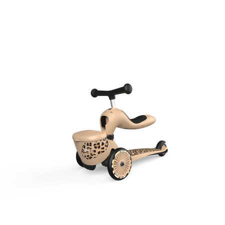 Trotineta 2 in 1 transformabila pentru copii Highwaykick 1, Leopard, 1-5ani, Scoot and Ride 556495