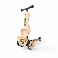 Trotineta 2 in 1 transformabila pentru copii Highwaykick 1, Leopard, 1-5ani, Scoot and Ride