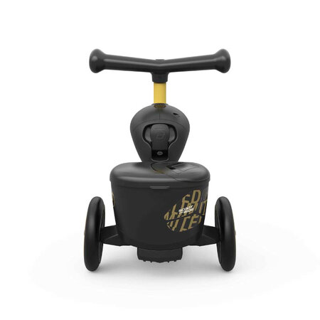 Trotineta 2 in 1 transformabila pentru copii Highwaykick 1 Lifestyle, Black Gold Limited, 1-5 ani, Scoot and Ride 556506