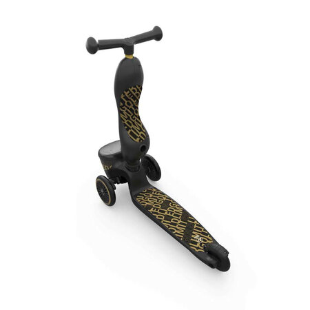 Trotineta 2 in 1 transformabila pentru copii Highwaykick 1 Lifestyle, Black Gold Limited, 1-5 ani, Scoot and Ride 556504