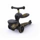 Trotineta pentru copii transformabila 2 in 1 Highwaykik 1, 1 - 5 ani, Lifestyle Black Gold Limited, Scoot & Ride 556511