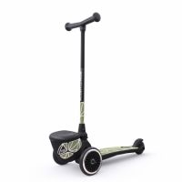 Trotineta pliabila cu suport pentru jucarie pentru copii Highwaykick 2 Lifestyle, Green Line, 2 ani+, Scoot and Ride