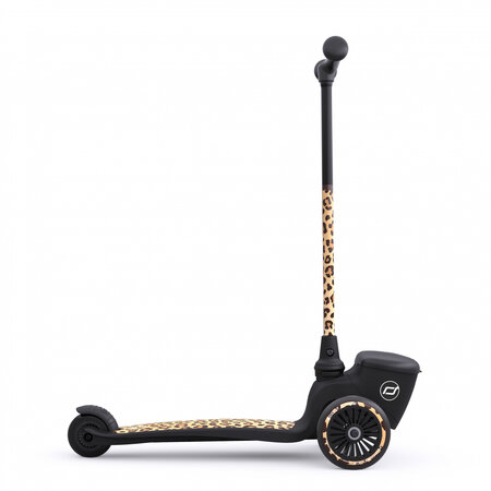 Trotineta pliabila cu suport pentru jucarie pentru copii Highwaykick 2, Lifestyle Leopard, 2 ani+, Scoot and Ride 556531
