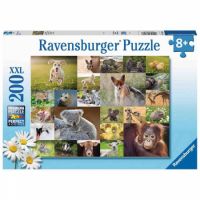 Puzzle pui de animale, +8 ani, 200 piese, Ravensburger