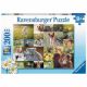 Puzzle pui de animale, +8 ani, 200 piese, Ravensburger 556570