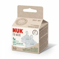 Tetina din Silicon Nature, marimea S, 2 bucati, Nuk