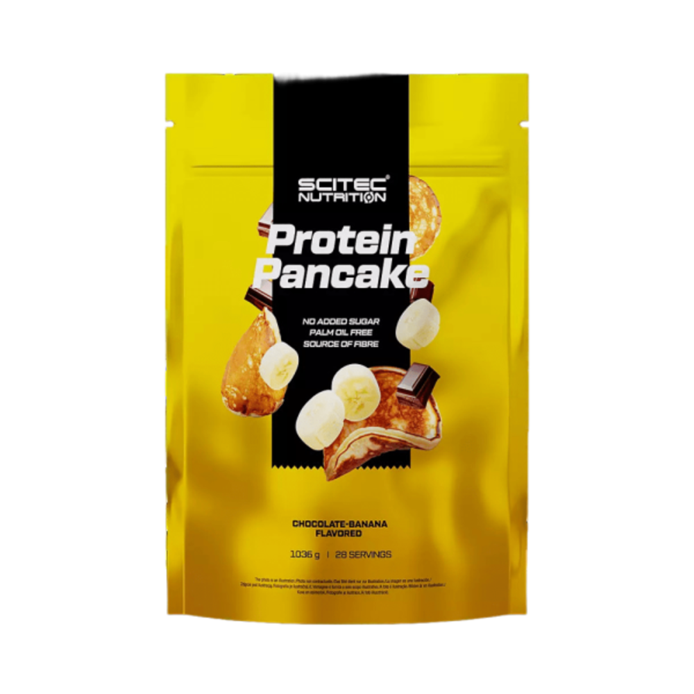 Protein Pancake cu ciocolata si banana, 1036 g, Scitec