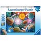 Puzzle planetele sistemului solar, 6 ani+, 100 piese, Ravensburger 556715